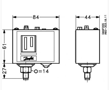 060-116166 DANFOSS REFRIGERATION Pressure switch